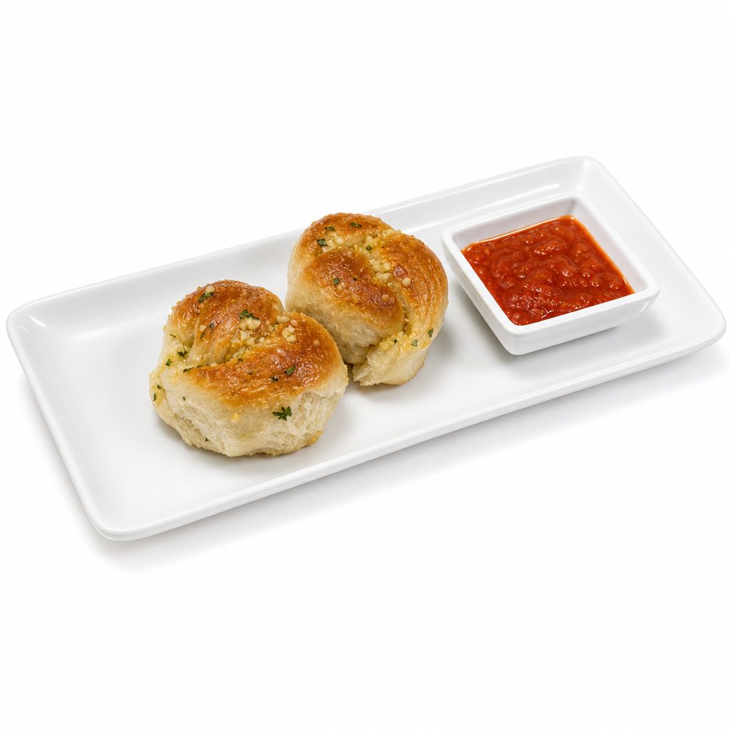 2 Garlic Knots.