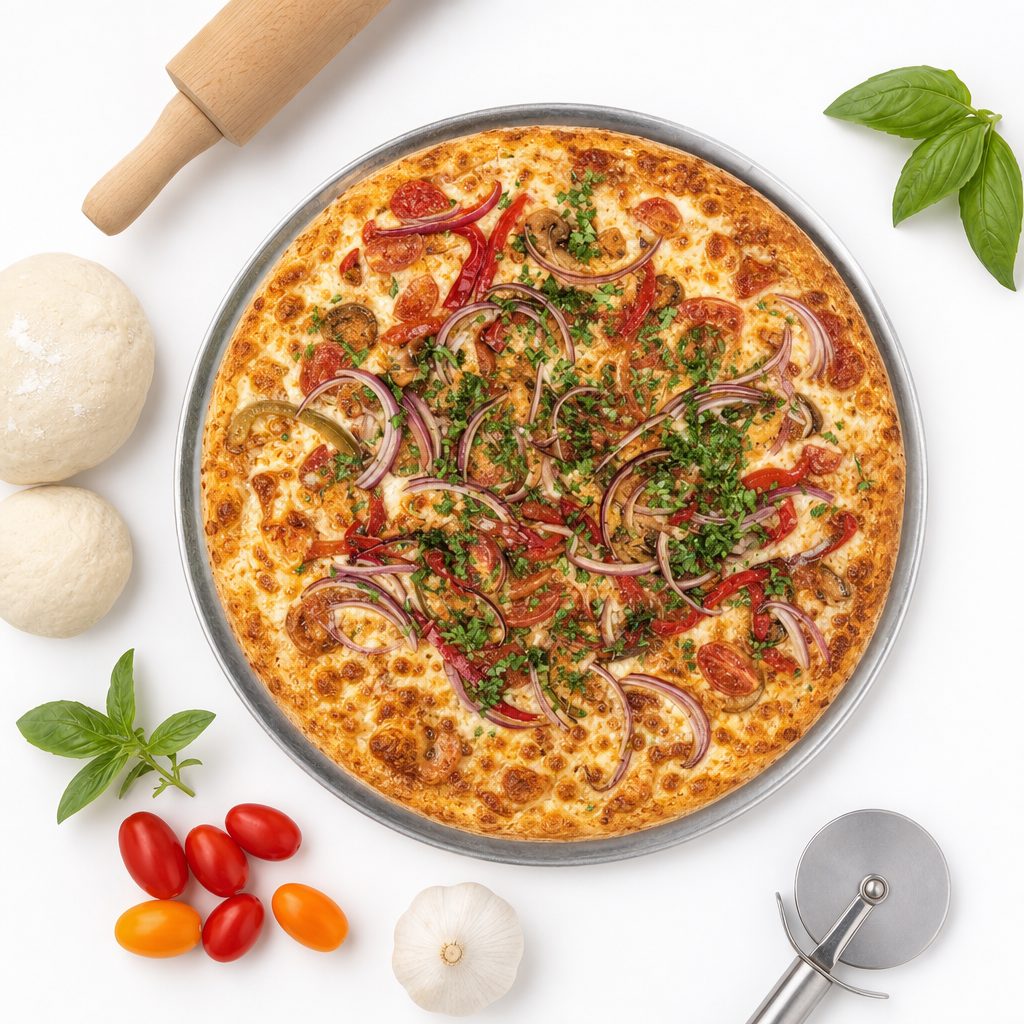 Large Chicken Bacon Ranch Pizza.
