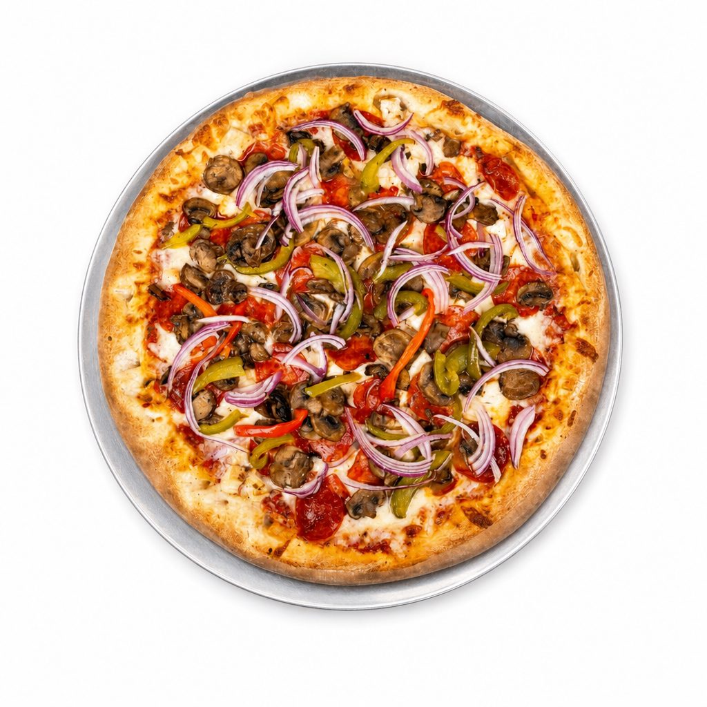M Alfredo’s Five Toppings Pizza.