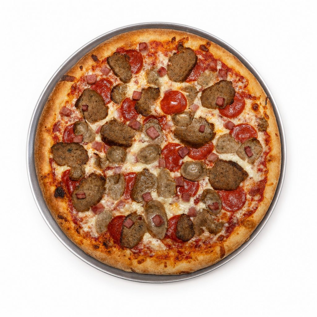 Large Meat Lovers Pizza.