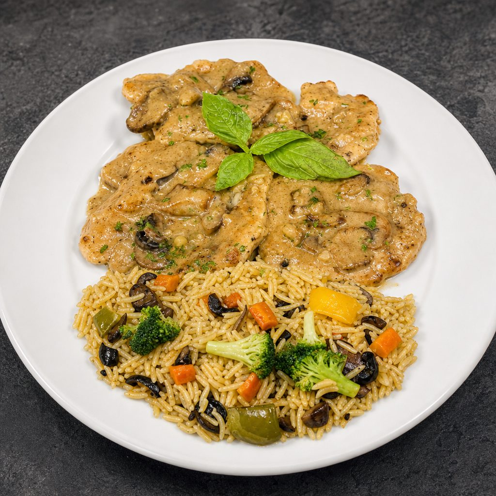 Chicken Marsala.
