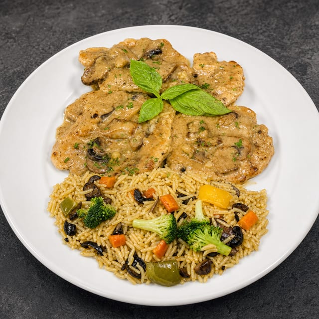 Chicken Marsala.
