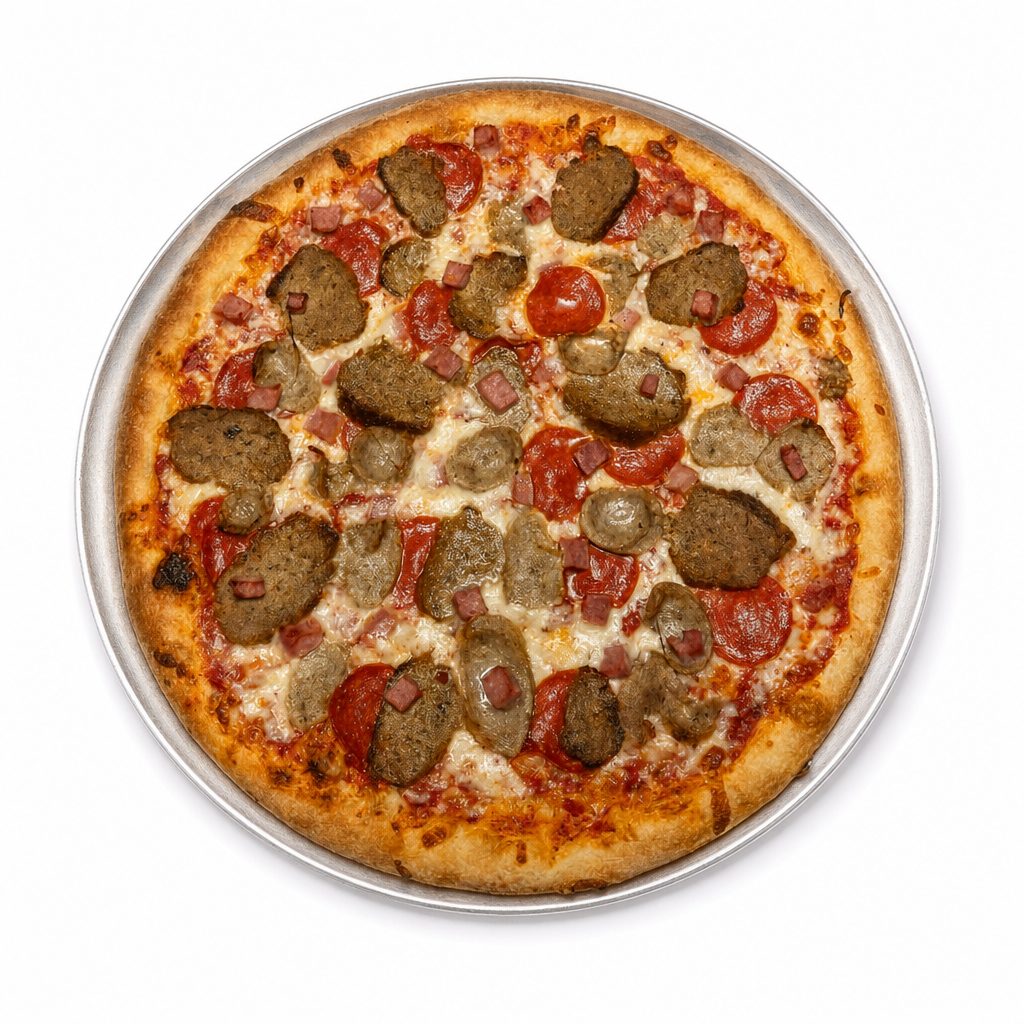 XL Meat Lovers Pizza.