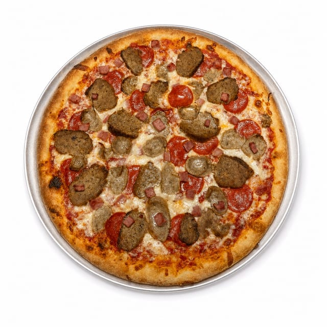 XL Meat Lovers Pizza.