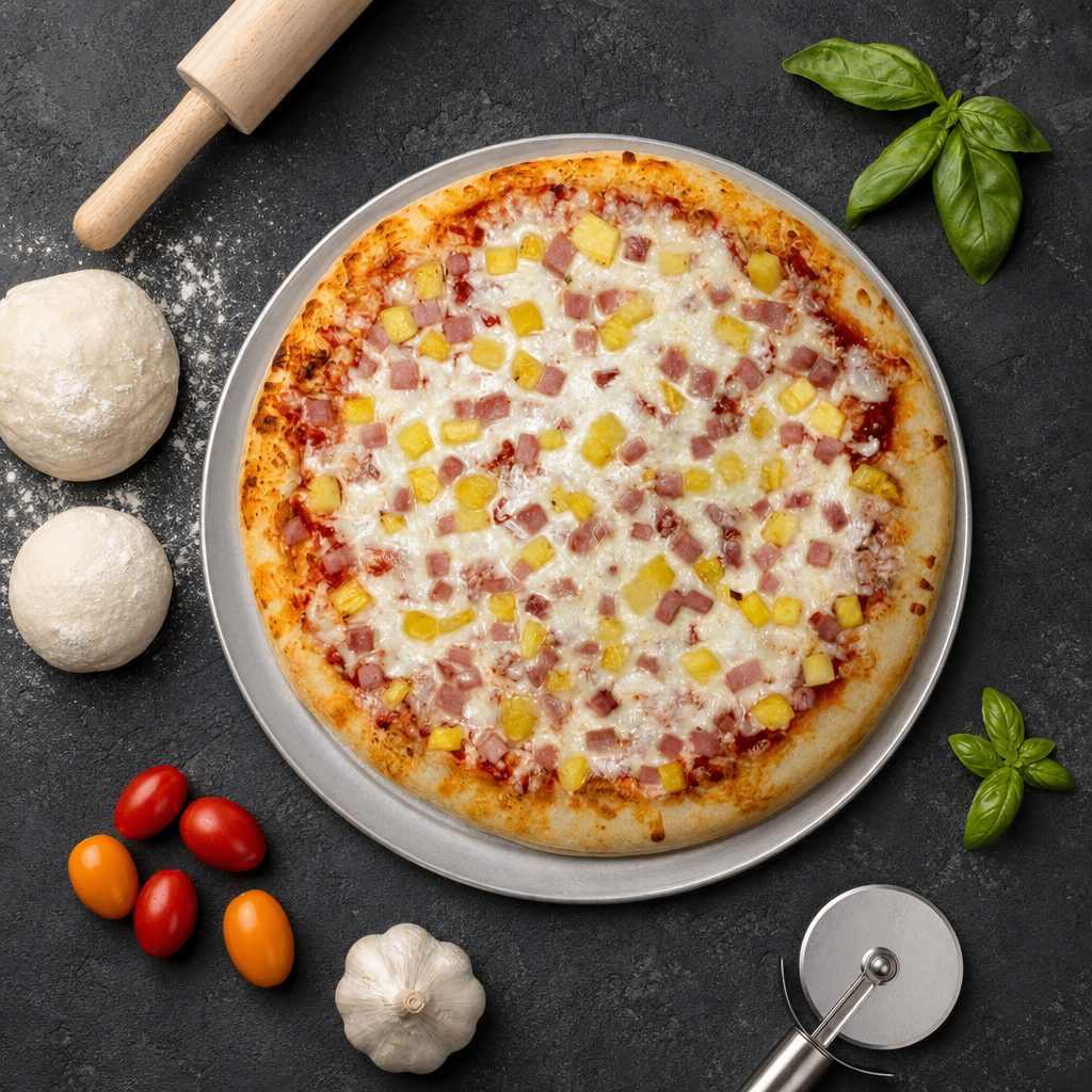 Large Hawaiian Pizza.