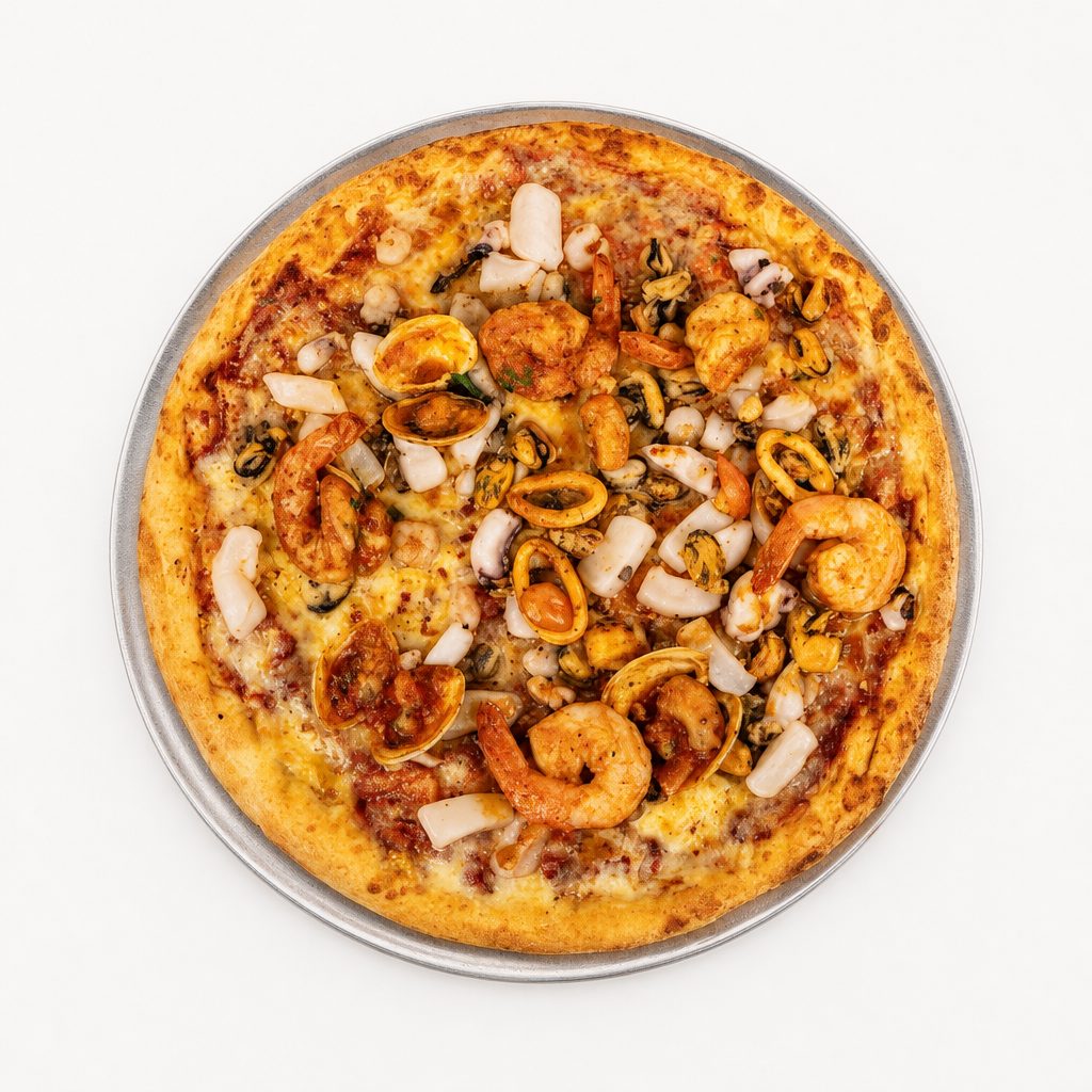 Large Pizza ai Frutti di Mare (Seafood).