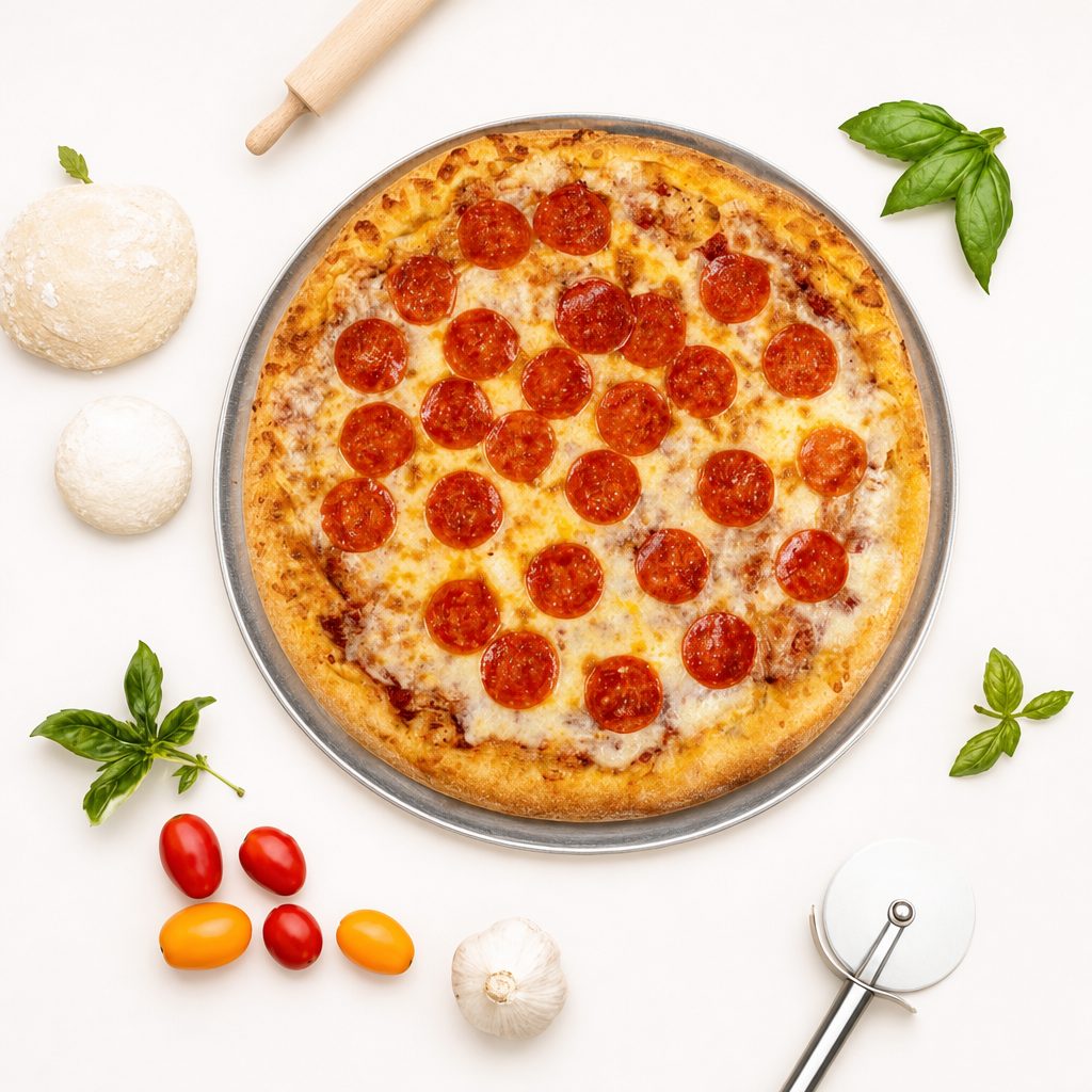 Large Pepperoni Pizza.