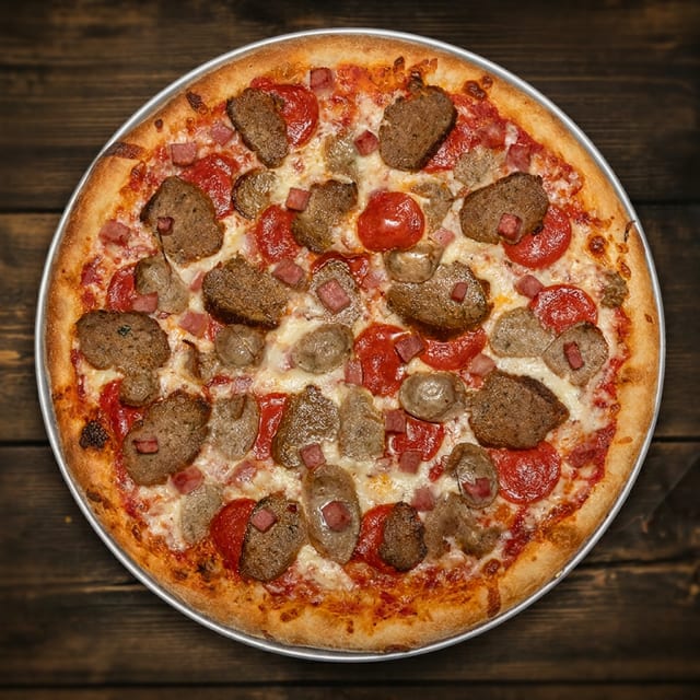 M Meat Lovers Pizza.