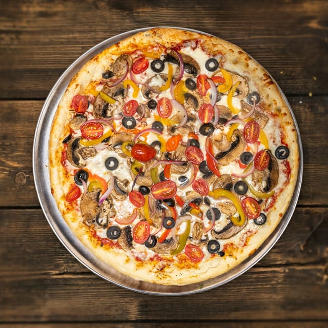 Large Vegetable Pizza.