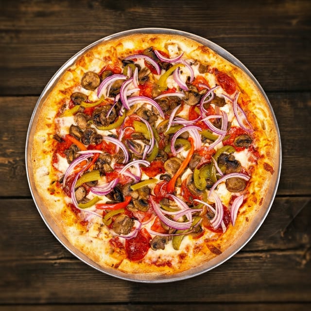 M Alfredo’s Five Toppings Pizza.