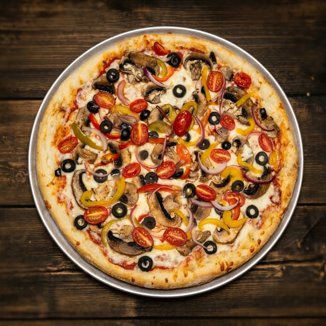 M Vegetable Pizza.