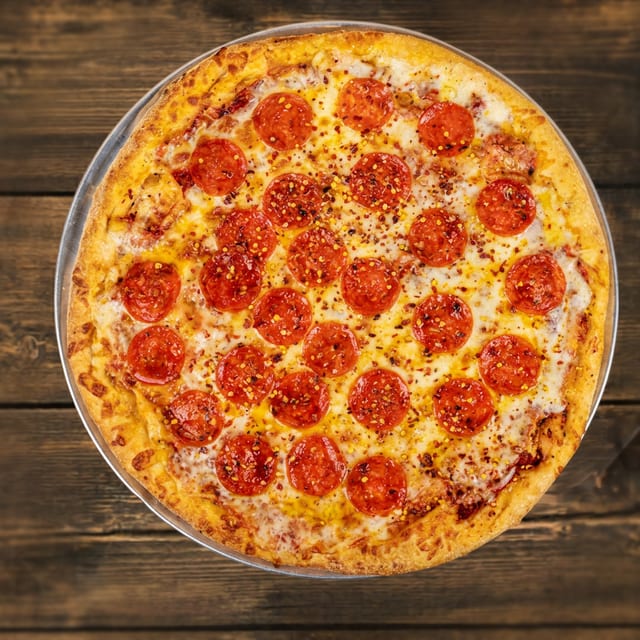 Large Hot Honey Pepperoni Pizza.