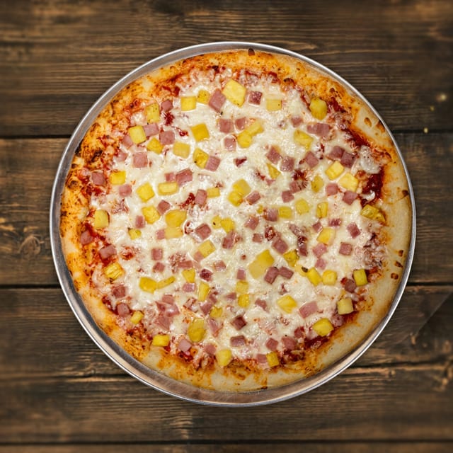 Large Hawaiian Pizza.