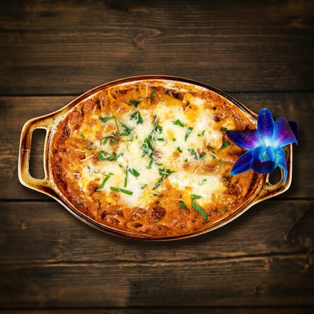 Baked Ziti Half Tray.
